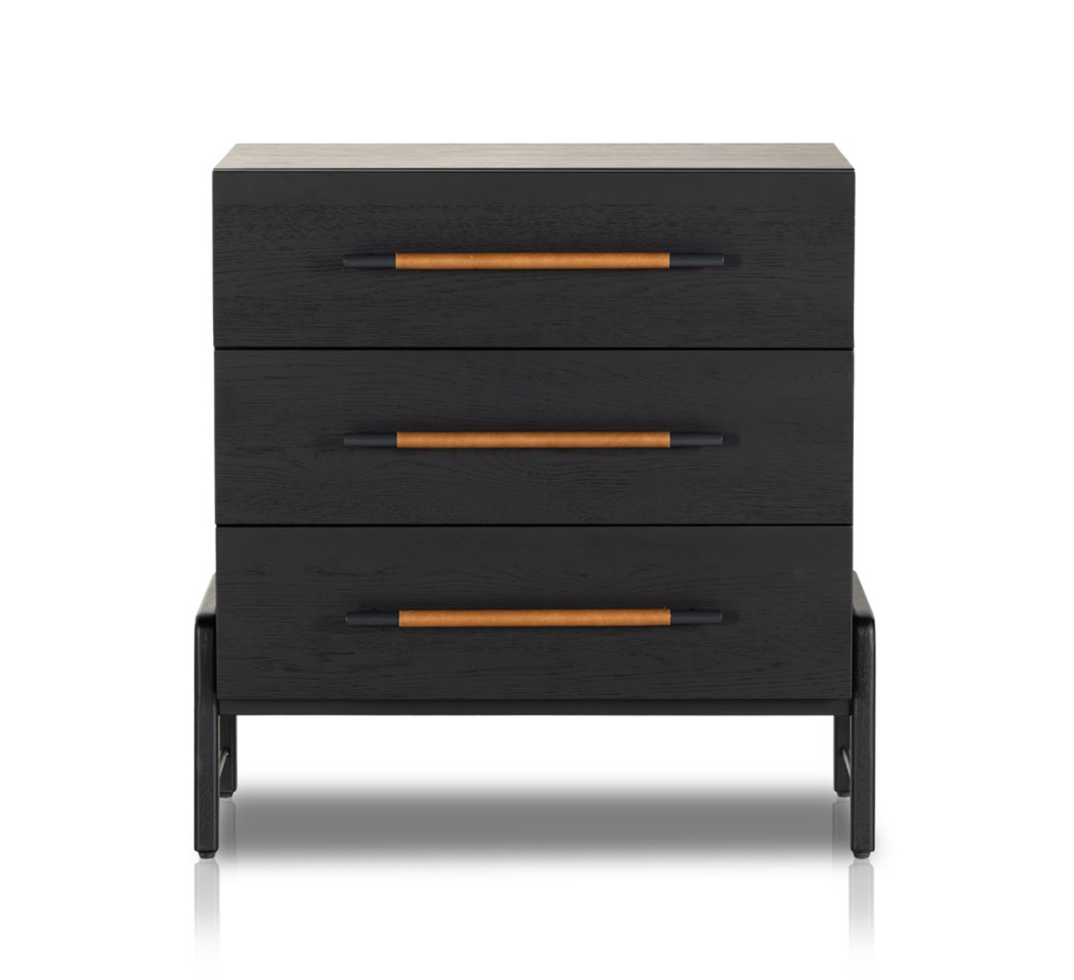 Dale 33" 3 Drawer Dresser - Ebony Oak