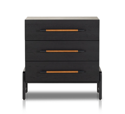 Dale 33" 3 Drawer Dresser - Ebony Oak