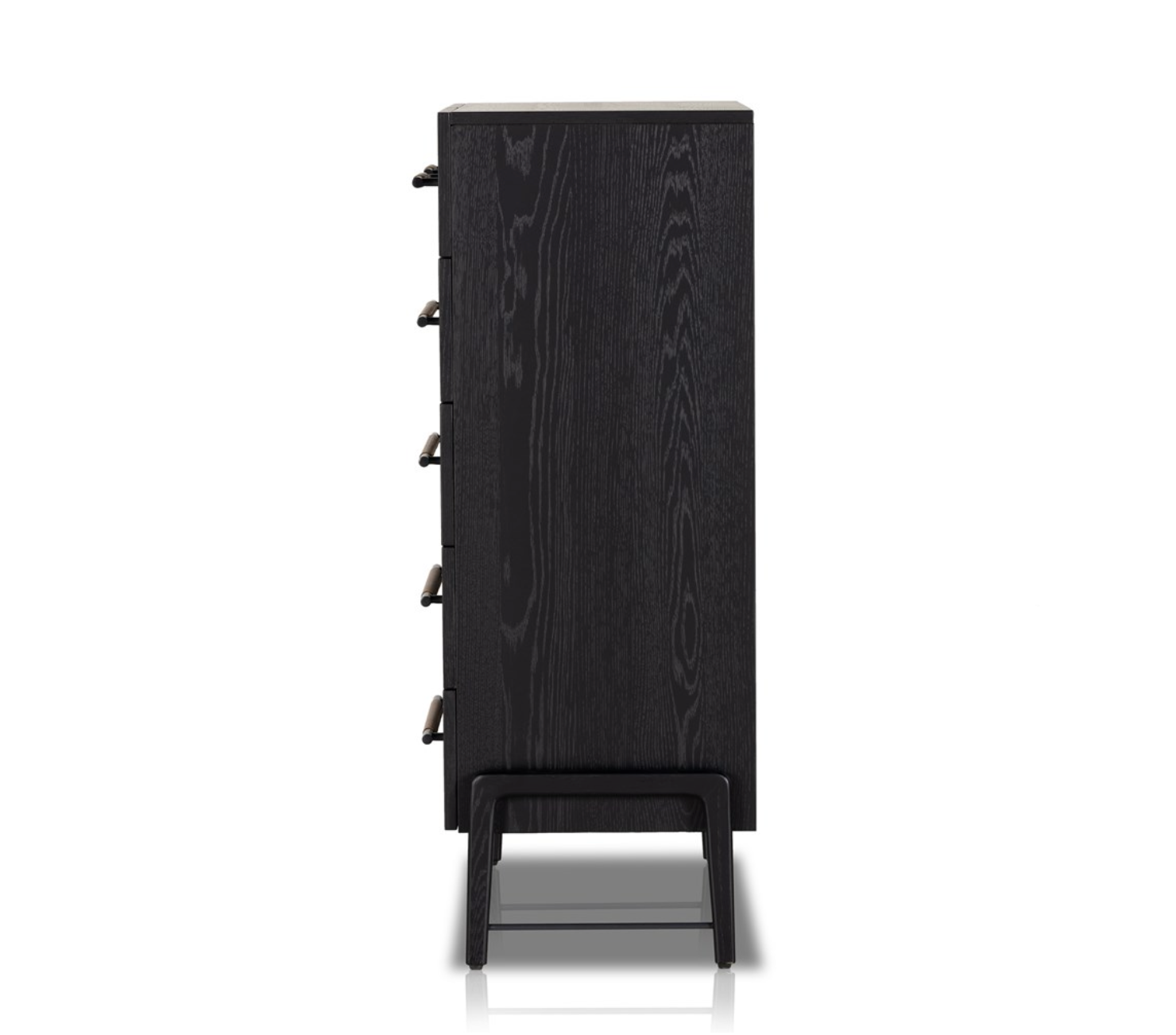 Dale 37" 6 Drawer Tall Dresser - Ebony Oak