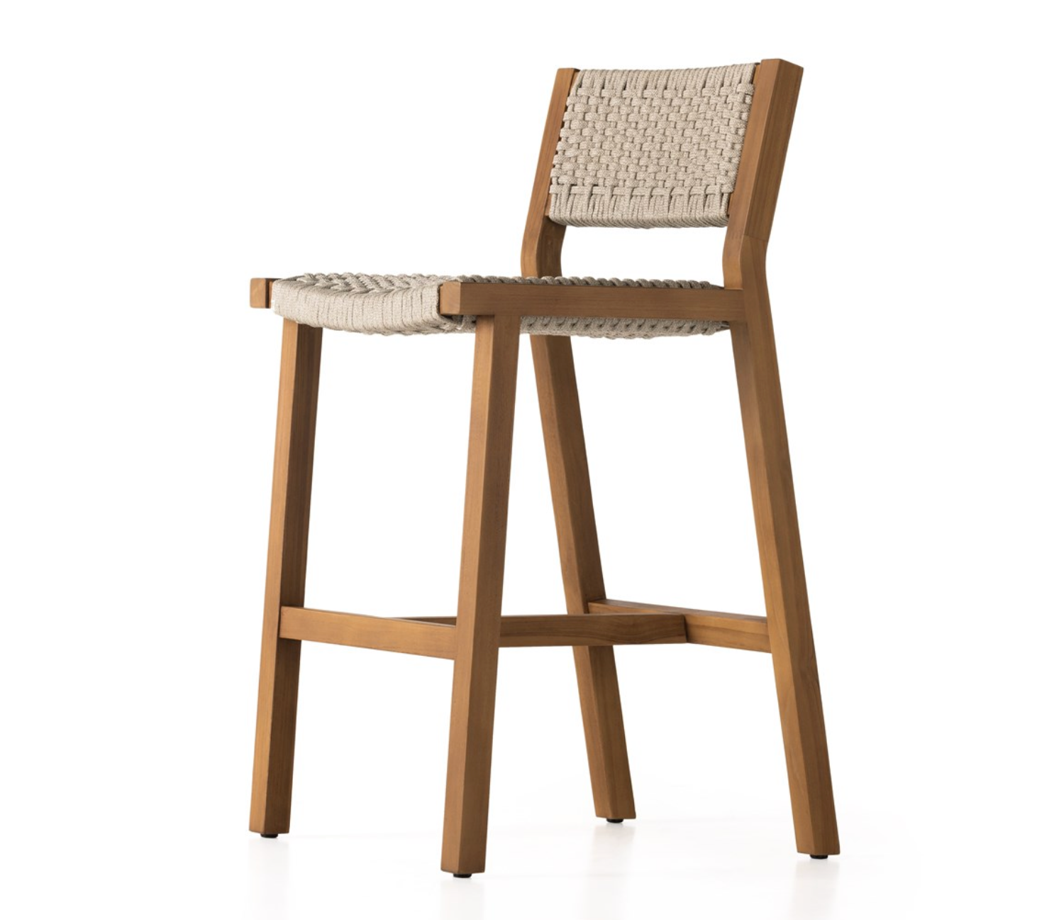 Delaney 20" Teak Outdoor Counter Stool - Natural Teak