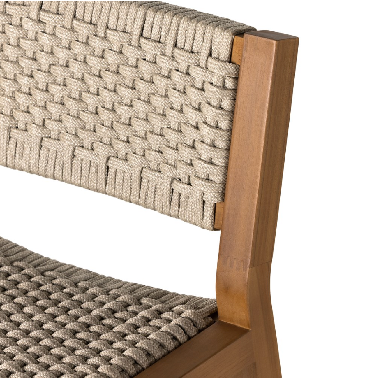 Delaney 20" Teak Outdoor Counter Stool - Natural Teak