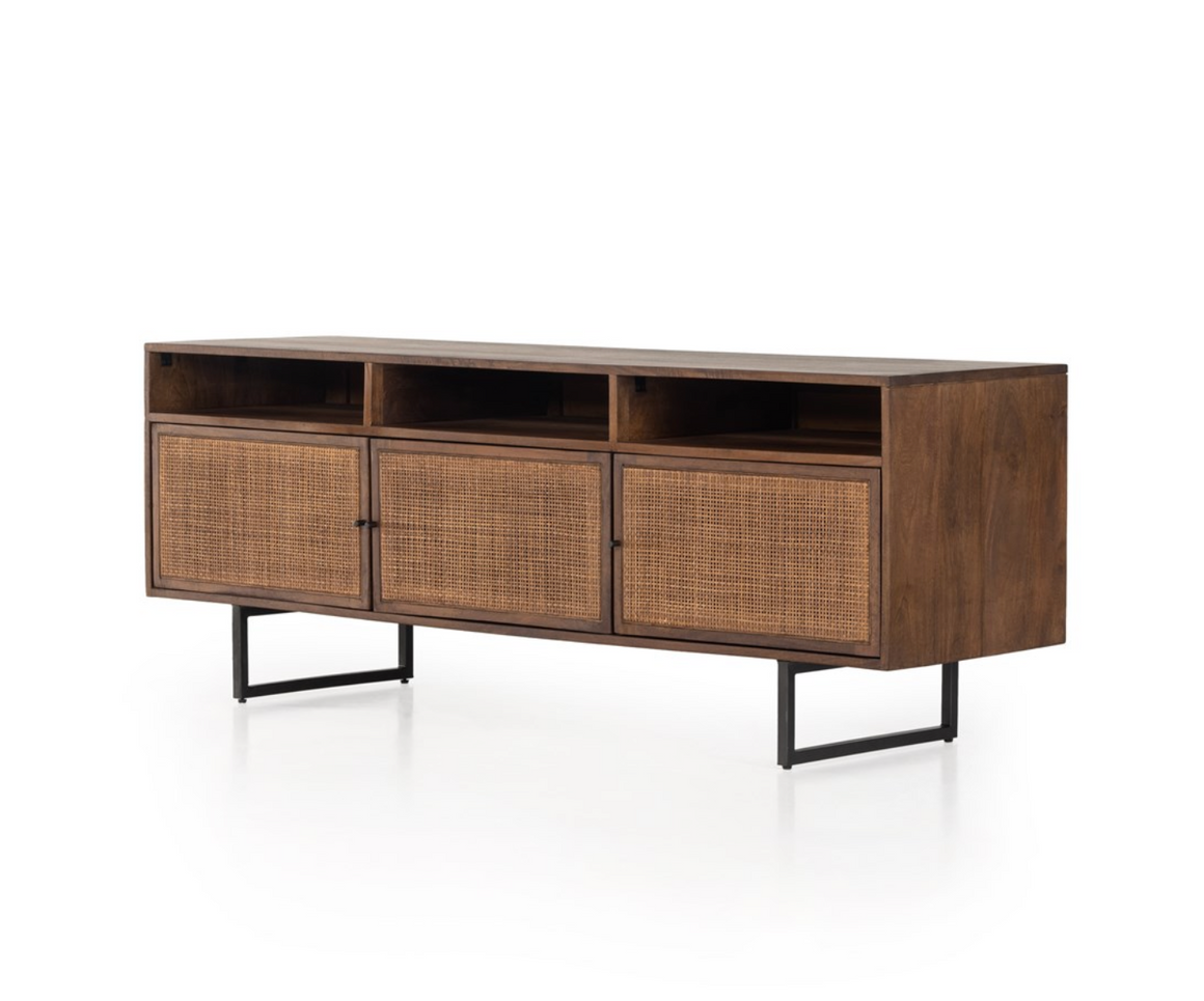 Dennen 65" Media Cabinet - Brown Wash