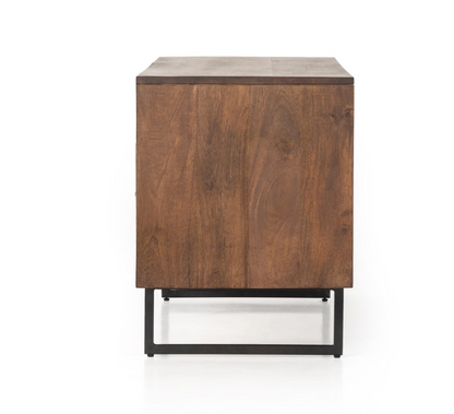 Dennen 65" Media Cabinet - Brown Wash