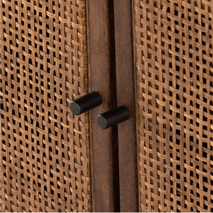 Dennen 65" Media Cabinet - Brown Wash