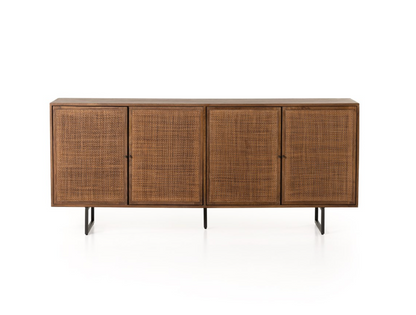 Dennen 72" Wood + Iron Sideboard - Brown Wash