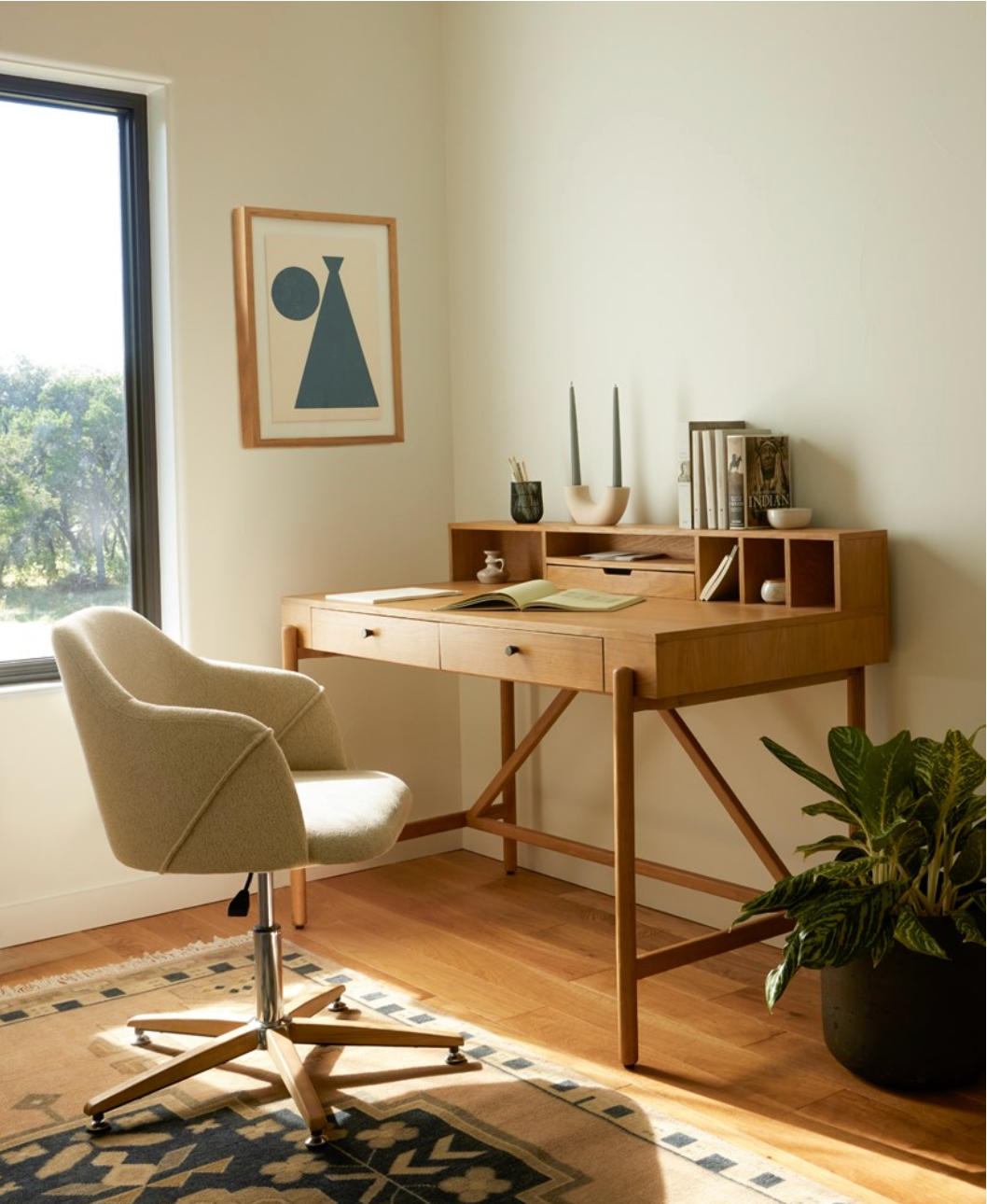 Edney Desk Chair - Oatmeal
