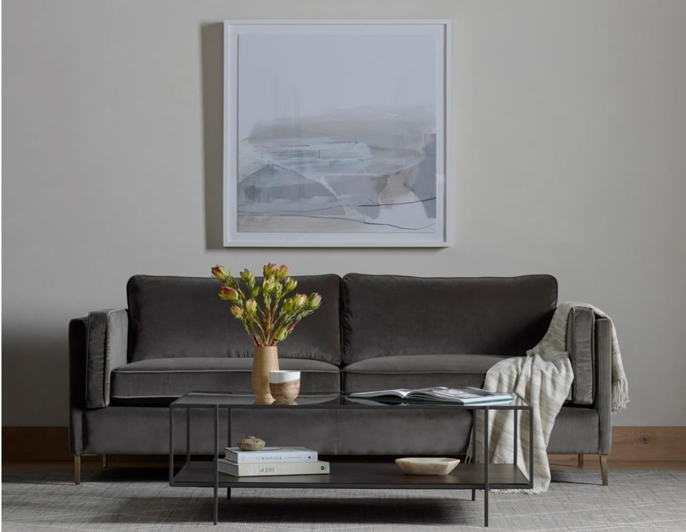 Emerson 84" 2 Cushion Sofa - Birch