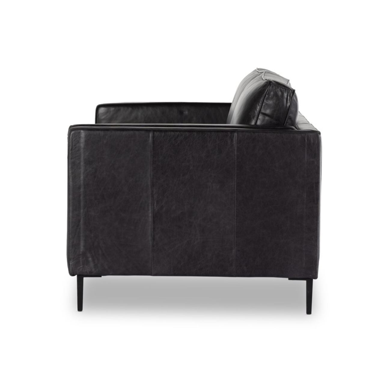 Emerson 84" Top Grain Leather Sofa - Sonoma Black