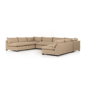 Ghent 152" Bench Seat Sectional - Sand