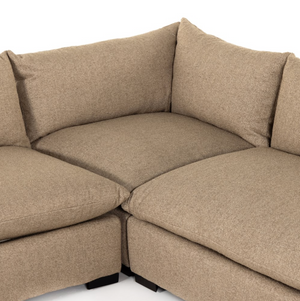 Ghent 152" Bench Seat Sectional - Sand