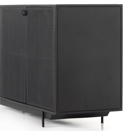 Hendron 73" 4 Door Metal Sideboard - Black