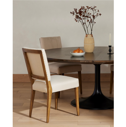 Hudson 19" Dining Chair - Performance Dark Linen