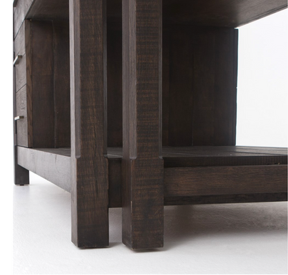 Killian 60" Extendable Kitchen Island - Rubbed Black