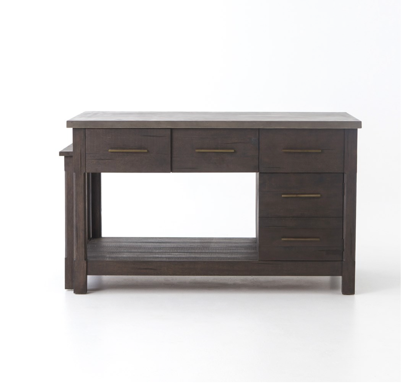 Killian 60" Extendable Kitchen Island - Rubbed Black