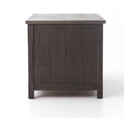 Killian 60" Extendable Kitchen Island - Rubbed Black