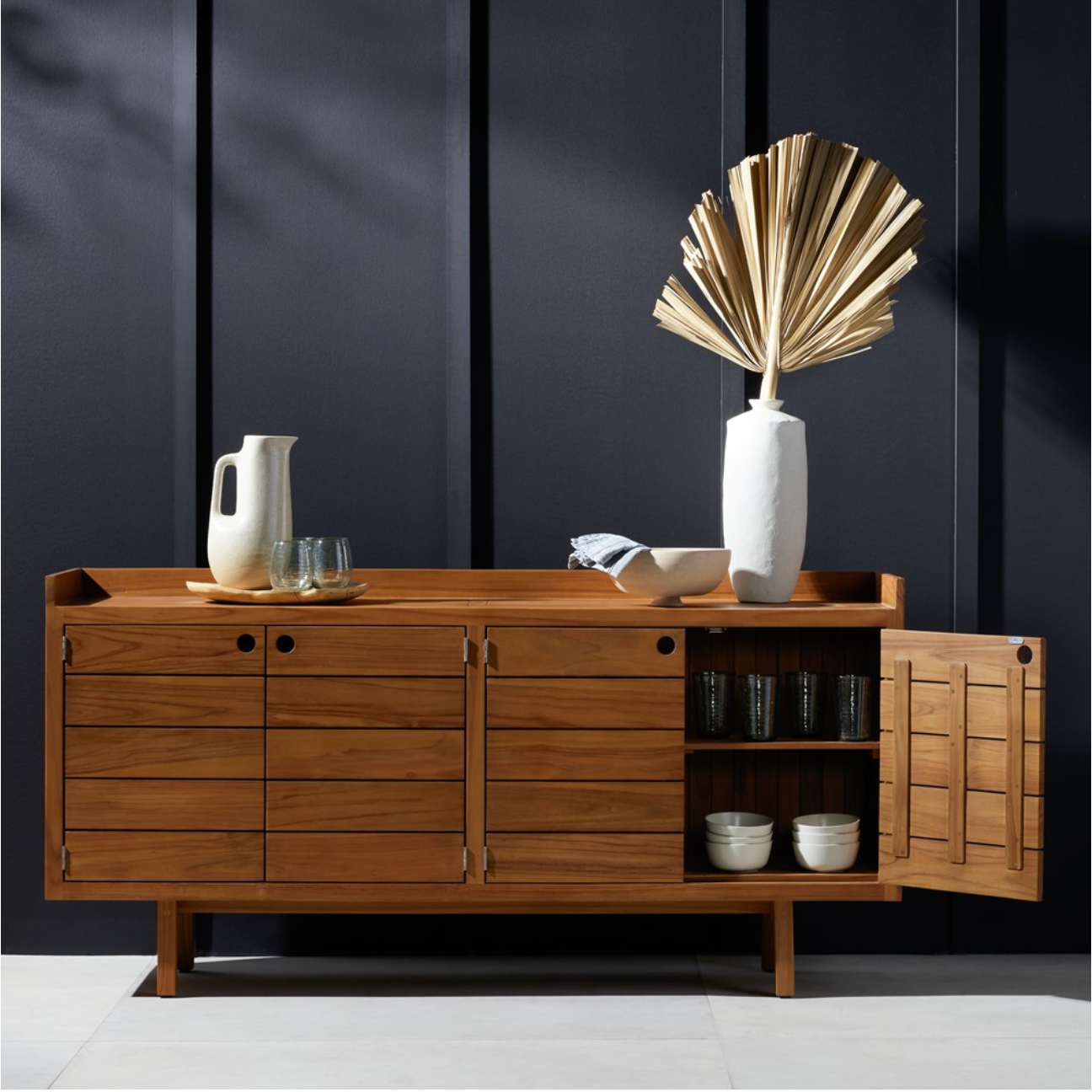 Lula 70" Outdoor Sideboard - Natural Teak