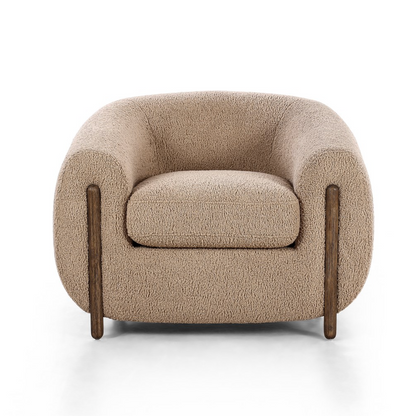 Lyla 38" Tub Chair - Sheepskin Camel