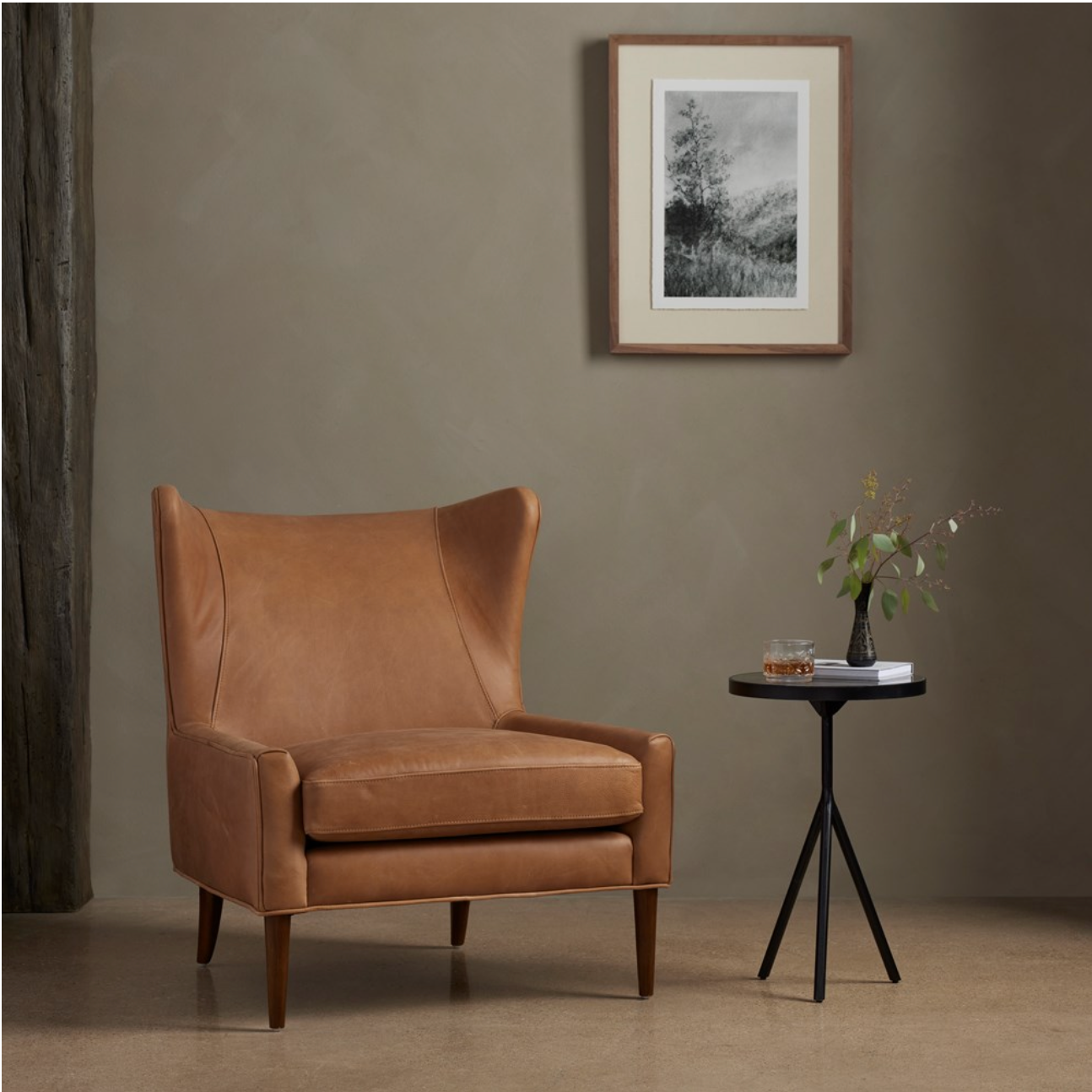 Masterson 30" Wing Chair - Palermo Cognac