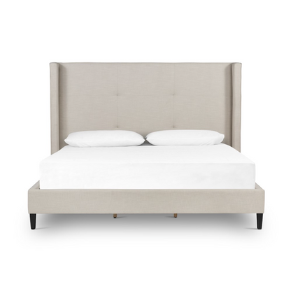 Mason 66" Upholstered Queen Bed - Cambric Ivory