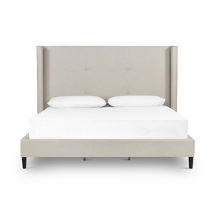 Mason 60" Upholstered Queen Bed - Cambric Ivory