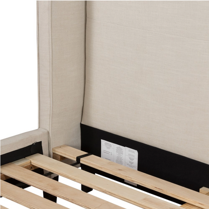 Mason 66" Upholstered Queen Bed - Cambric Ivory