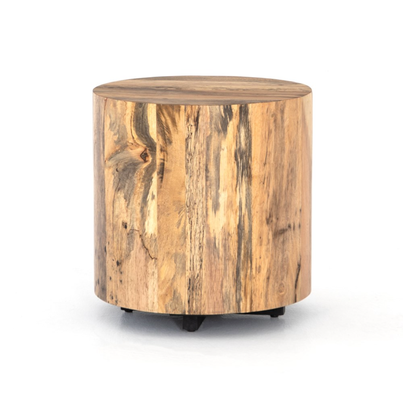 Nolan 20" Round End Table - Spalted Primavera