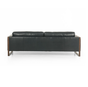 Otto 97" Top Grain Leather 2 Cushion Sofa - Harrison Black