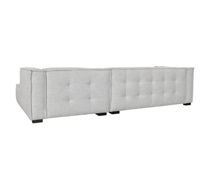 Anastasia 125" Sectional w/Right Arm Facing Chaise -Beige
