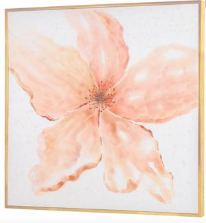 Primrose Petals 50" Hand Painted Framed Art