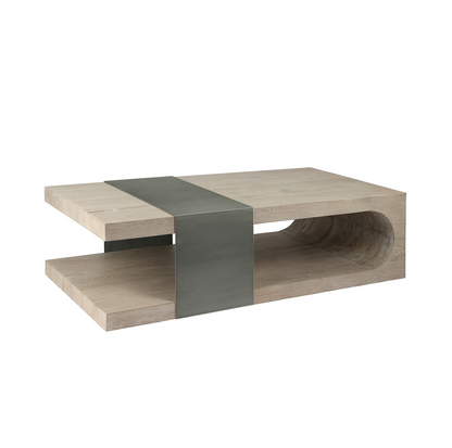 Doster 63" Reclaimed Oak Coffee Table - White