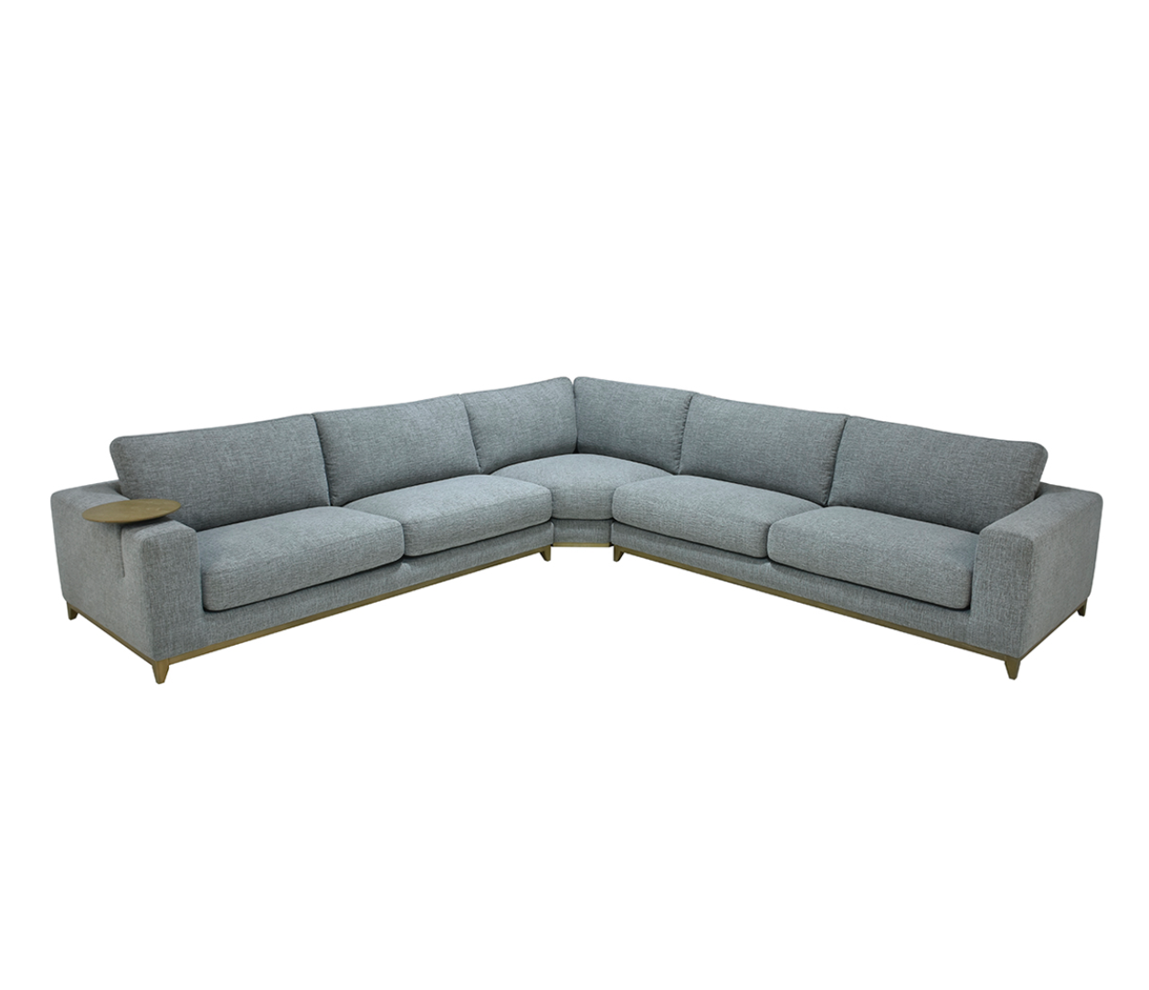 Raymond 132 x 132" 5 Cushion Sectional - Gray