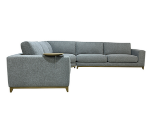 Raymond 132 x 132" 5 Cushion Sectional - Gray