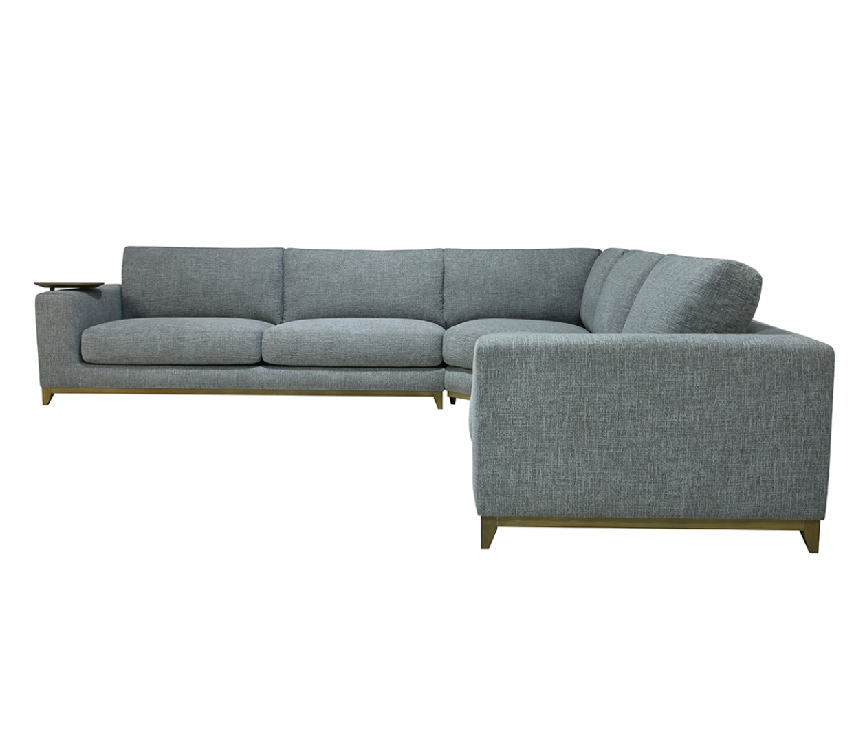 Raymond 132 x 132" 5 Cushion Sectional - Gray