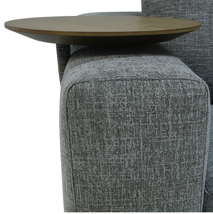 Raymond 132 x 132" 5 Cushion Sectional - Gray