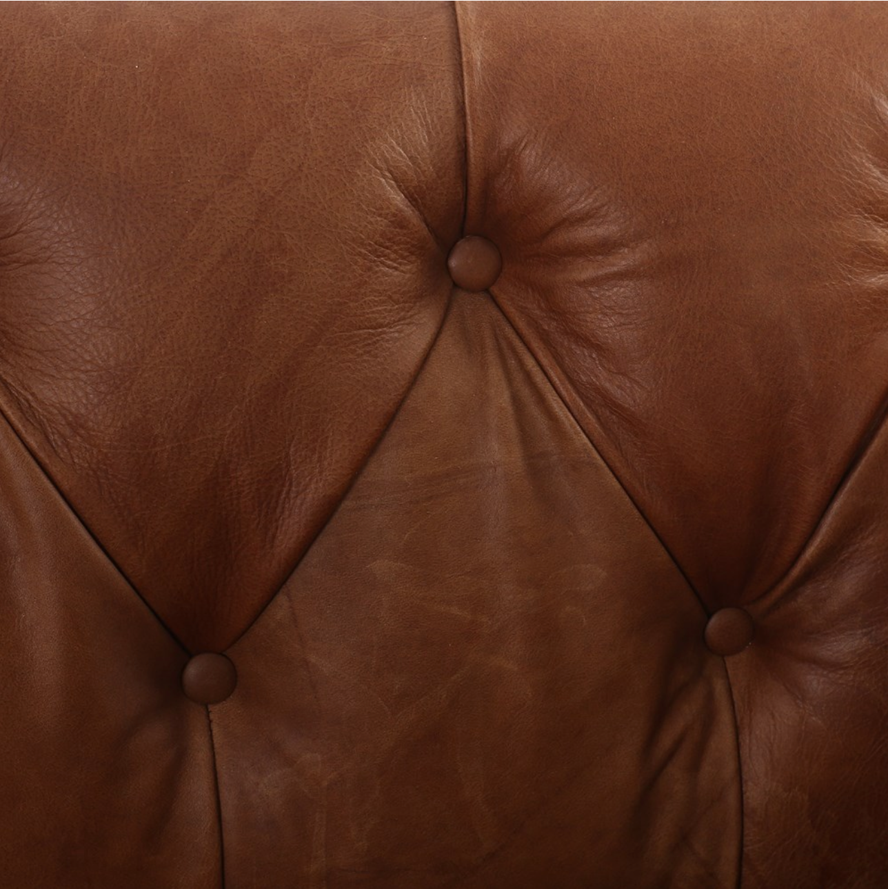 Maxine 95" Top Grain Leather Tufted Sofa - Sienna