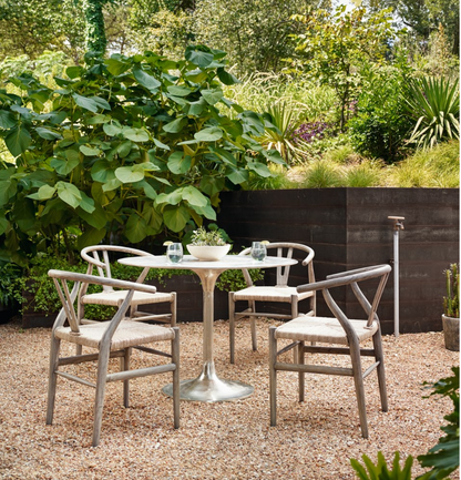 Simeon 42" Bistro Table - Antique Nickle