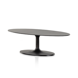 Simeon Oval Coffee Table - Black