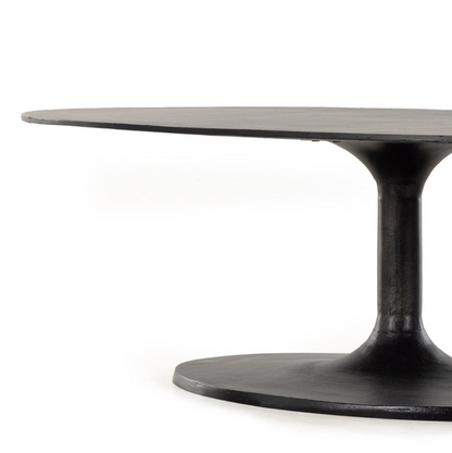Simeon Oval Coffee Table - Black