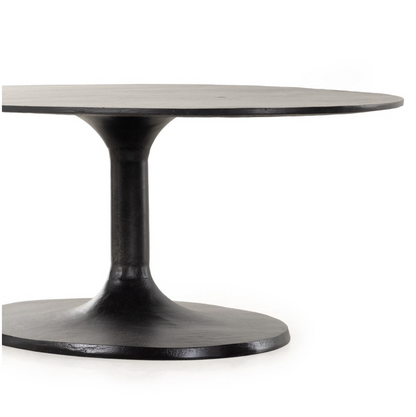 Simeon Oval Coffee Table - Black