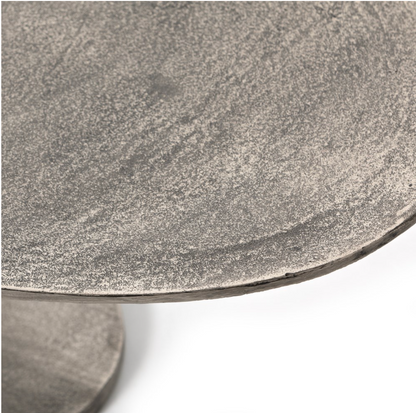 Simeon Oval Coffee Table - Antique Nickel