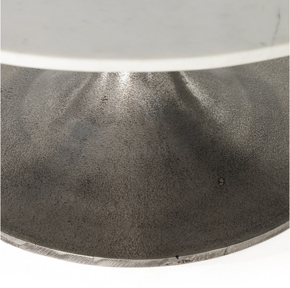 Simeon Round Coffee Table - White Marble