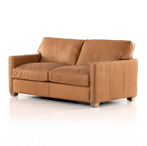 Lawrence 72" Top Grain Leather Sofa - Heritage Camel