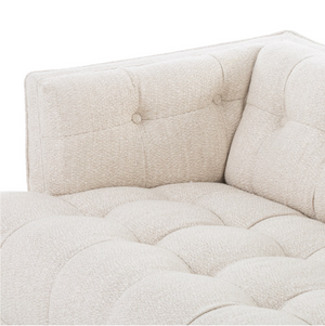 Dillen 91" Tufted Sofa - Taupe
