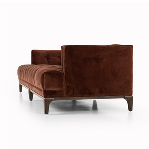 Dillen 91" Tufted Sofa - Auburn