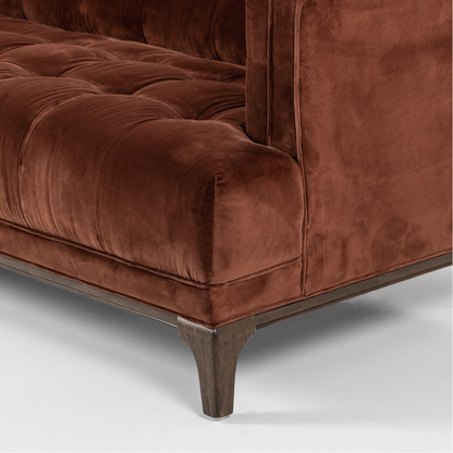 Dillon 91" Tufted Sofa - Auburn Velvet