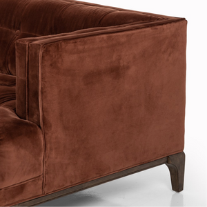 Dillen 91" Tufted Sofa - Auburn