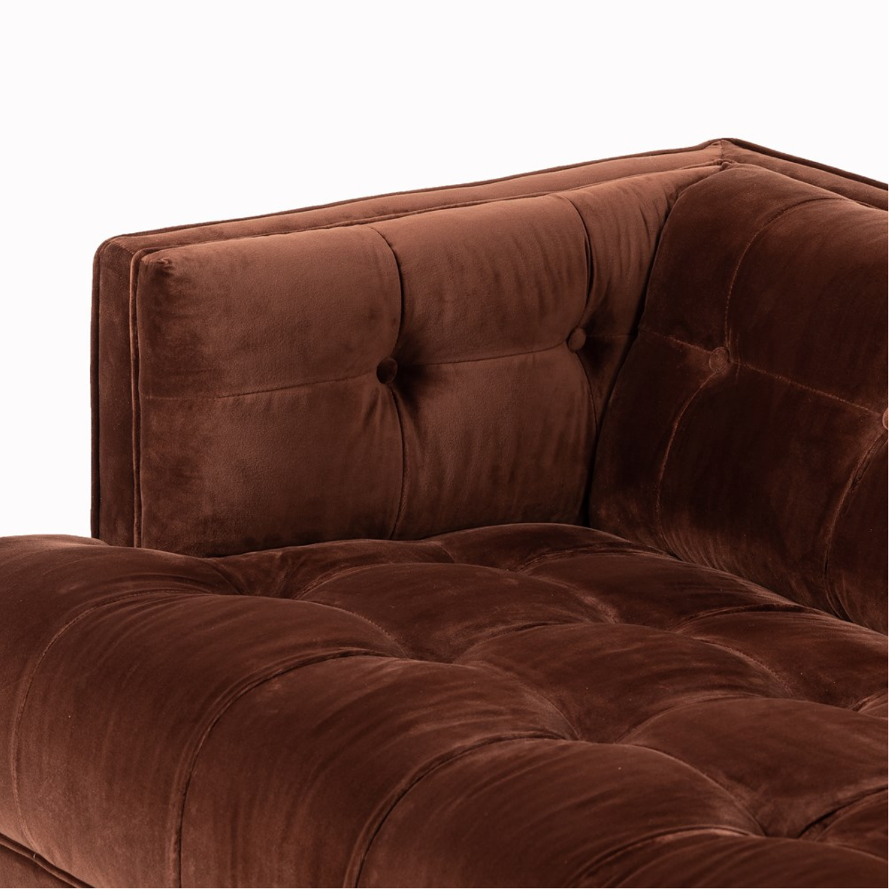 Dillon 91" Tufted Sofa - Auburn Velvet
