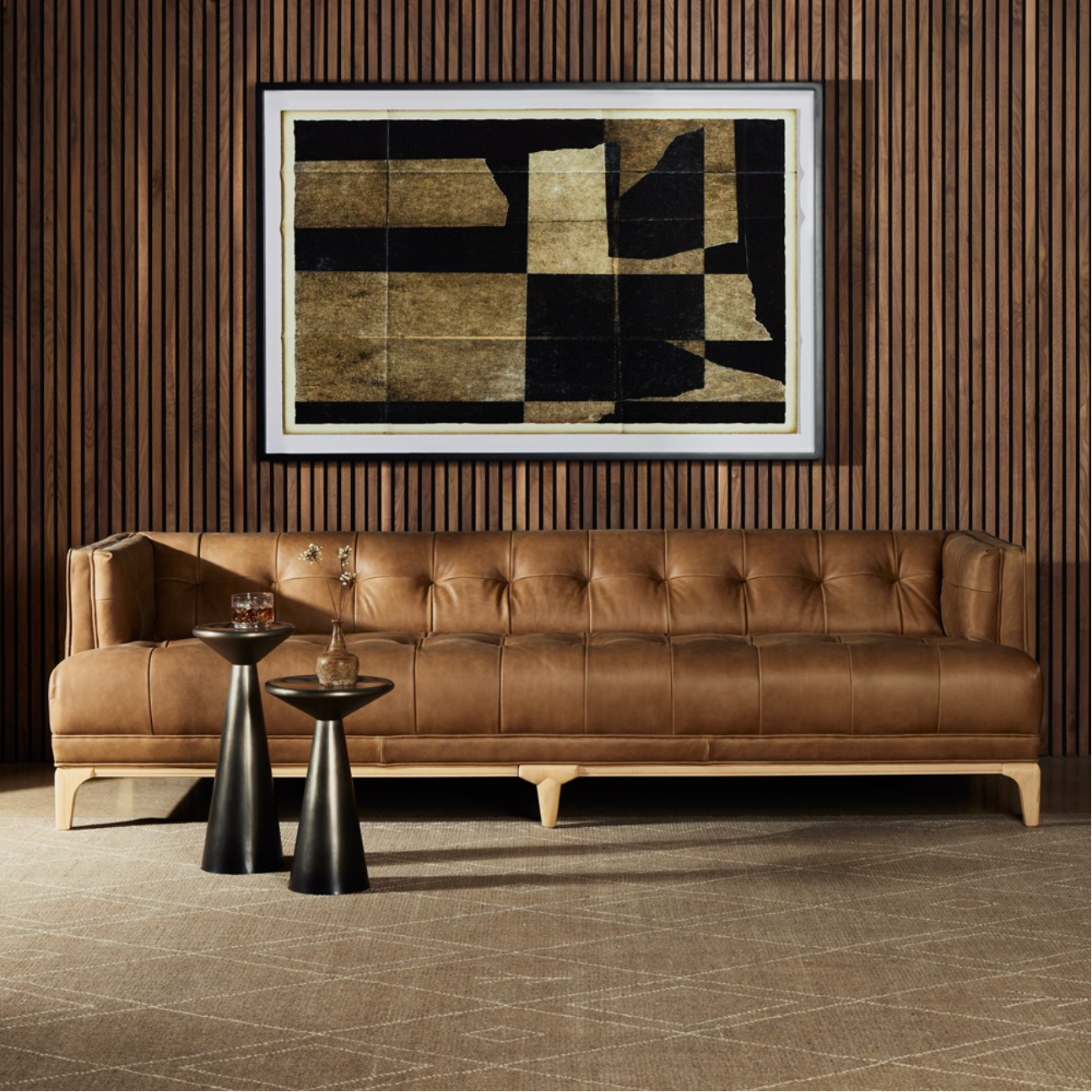 Dillen 91" Top Grain Leather Sofa - Palermo Drift