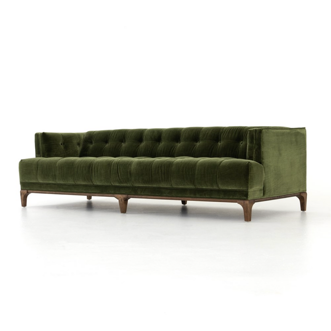 Dillen 91" Tufted Sofa - Olive