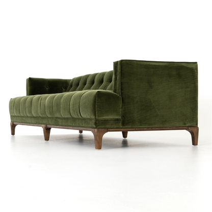 Dillen 91" Tufted Sofa - Olive